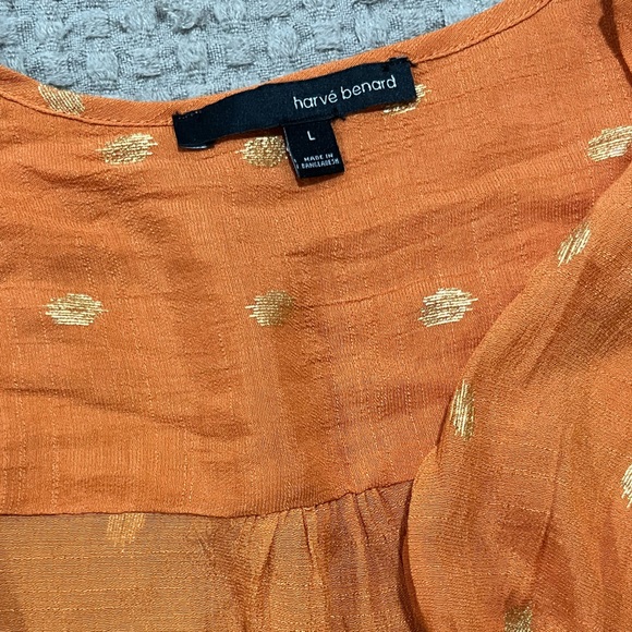 Orange and gold blouse - Picture 3 of 3